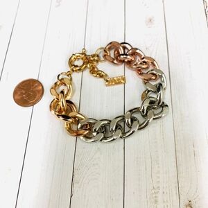 ‎Luv Aj Ombré Chain Curb Link Bracelet